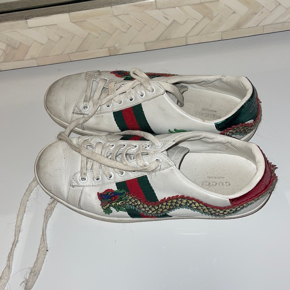 Gucci ace with dragon